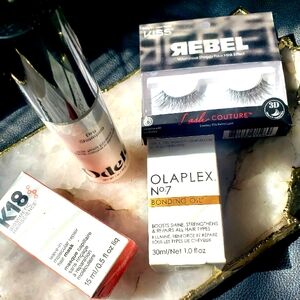 NEW 4 PIECE BEAUTY BUNDLE!3 OF MY FAVORITE HAIR MUST HAVE HAIR PRODUCTS/ LASHES